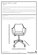 Preview for 1 page of Freedom IRVING 23813557 Assembly Instructions Manual