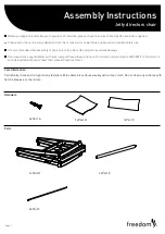 Freedom Jetty directors chair Assembly Instructions предпросмотр