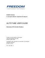 Freedom R8000 Series User Manual preview