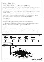 Freedom RENO 23854260 Quick Start Manual preview