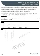 Preview for 1 page of Freedom SE-0609 Assembly Instructions