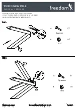 Предварительный просмотр 2 страницы Freedom TODD DINING TABLE 23413016 Assembly Instructions