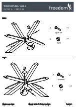 Предварительный просмотр 3 страницы Freedom TODD DINING TABLE 23413016 Assembly Instructions