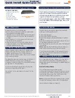 Preview for 1 page of Freedom9 Capture 750 Quick Install Manual