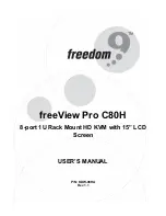 Freedom9 freeView Pro C80H User Manual preview