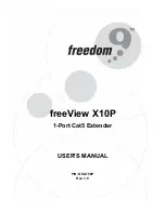 Freedom9 freeView X10P User Manual предпросмотр