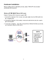 Предварительный просмотр 4 страницы Freedom9 KVM-02 Series Quick Installation Manual