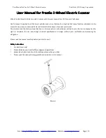 Предварительный просмотр 1 страницы FreeGo 2-Wheel Electric Scooter User Manual