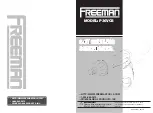 Freeman P36VCS Manual предпросмотр