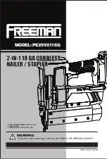 Freeman PE20V2118G Manual preview
