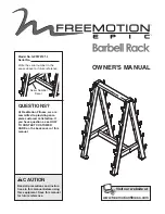 Freemotion EPIC GZFW2101.3 Owner'S Manual preview