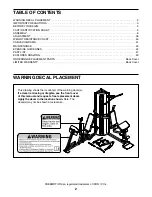 Preview for 2 page of Freemotion 1020 SY User Manual