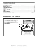 Предварительный просмотр 2 страницы Freemotion 220 BE User Manual