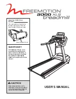 Freemotion 3000 XLS User Manual preview
