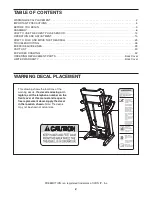 Preview for 2 page of Freemotion 750 User Manual