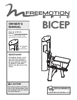 Preview for 1 page of Freemotion BICEP GZFI8103.6 Owner'S Manual