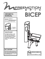 Preview for 1 page of Freemotion BICEP Owner'S Manual