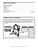 Preview for 2 page of Freemotion CABLE CROSS XLS User Manual