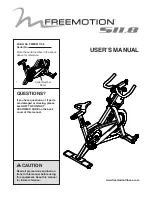 Freemotion CARBON S11.8 User Manual preview