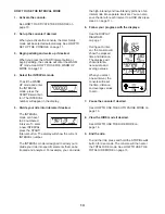 Preview for 13 page of Freemotion Console FMPW17.0 User Manual