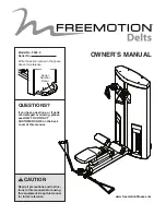 Preview for 1 page of Freemotion Delts F505.0 Owner'S Manual