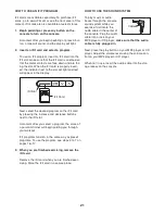 Preview for 21 page of Freemotion E 4.2 User Manual