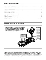 Предварительный просмотр 2 страницы Freemotion e8.9b User Manual