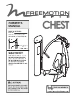 Freemotion Epic Chest Owner'S Manual preview