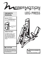 Preview for 1 page of Freemotion Epic GZFI8043.3 Owner'S Manual