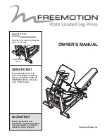 Freemotion F218.0 Owner'S Manual preview