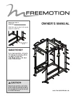 Preview for 1 page of Freemotion F401.0 Owner'S Manual