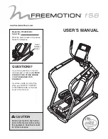 Freemotion F5.8 User Manual preview