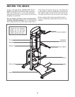 Preview for 5 page of Freemotion F812.0 Owner'S Manual