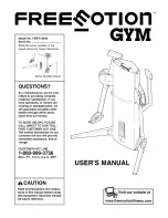 Freemotion FMSY15920 User Manual preview