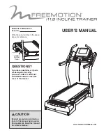 Предварительный просмотр 1 страницы Freemotion FMTK74810.0 User Manual