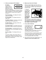 Preview for 17 page of Freemotion FMTL39813.2 User Manual
