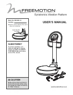 Freemotion FMVB4910.2 User Manual preview