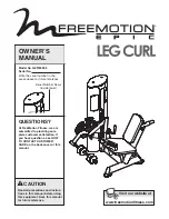Freemotion GZFI8033.5 Owner'S Manual preview