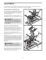 Preview for 6 page of Freemotion GZPL40110 Owner'S Manual