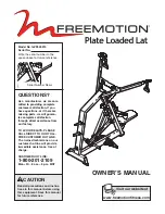 Preview for 1 page of Freemotion GZPL40210 Owner'S Manual