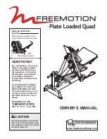 Freemotion GZPL40320 Owner'S Manual preview