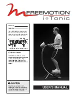 Freemotion i Tonic User Manual preview