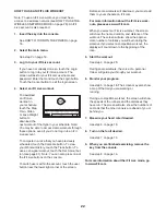 Preview for 22 page of Freemotion Reflex t 7.7 User Manual