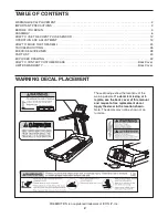 Preview for 2 page of Freemotion SFTL25808.0 User Manual