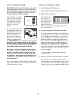 Preview for 16 page of Freemotion t7.5 User Manual