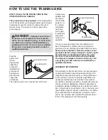 Preview for 7 page of Freemotion Tour de France FMEX81912.0 User Manual