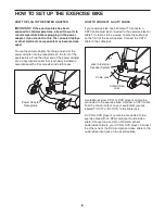 Preview for 8 page of Freemotion upright bike c7.7 User Manual