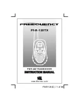 Freequency pmr-120tx Instruction Manual preview