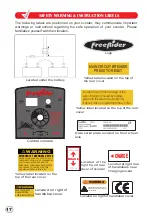 Preview for 18 page of FREERIDER FR168-4SII User Instruction Manual