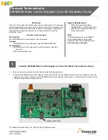 Предварительный просмотр 1 страницы Freescale Semiconductor 56F8000E Installation Manual